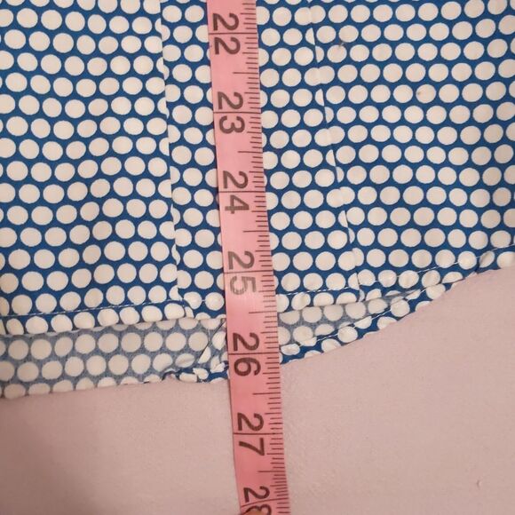 Van Heusen Blue Dot Button Down Cotton Shirt Size M - Picture 6 of 7